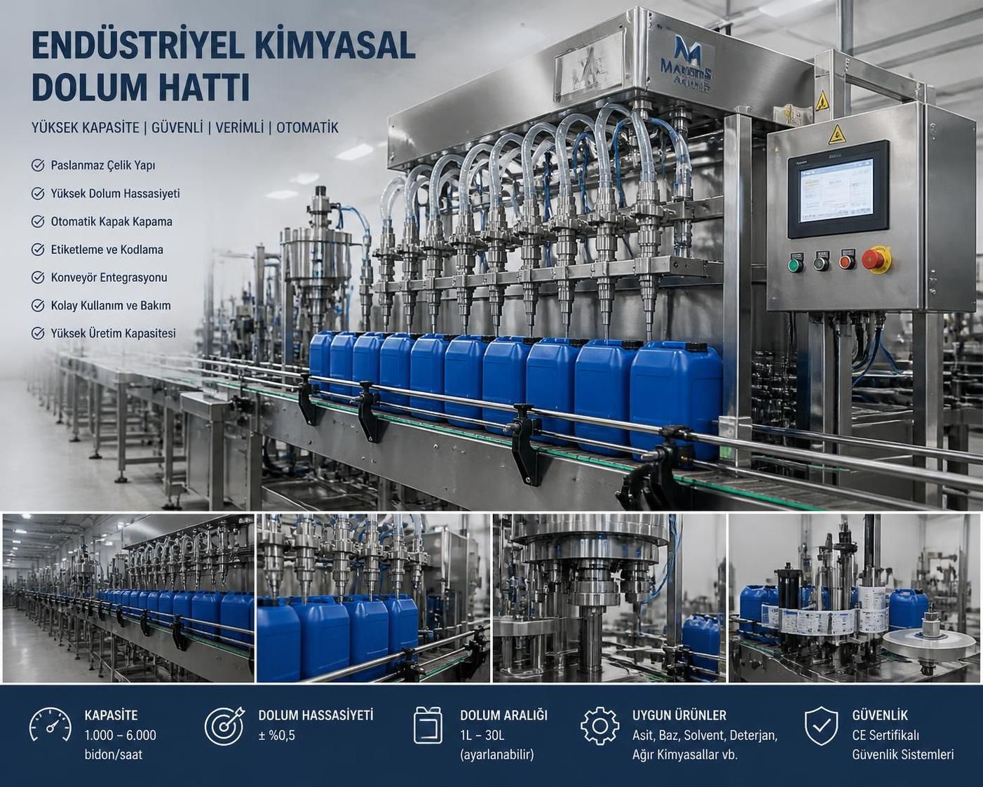 kimyasal dolum makinesi seçerken dikkat edilmesi gereken önemli özellikler ve seçim ipuçları hakkında kapsamlı rehber.