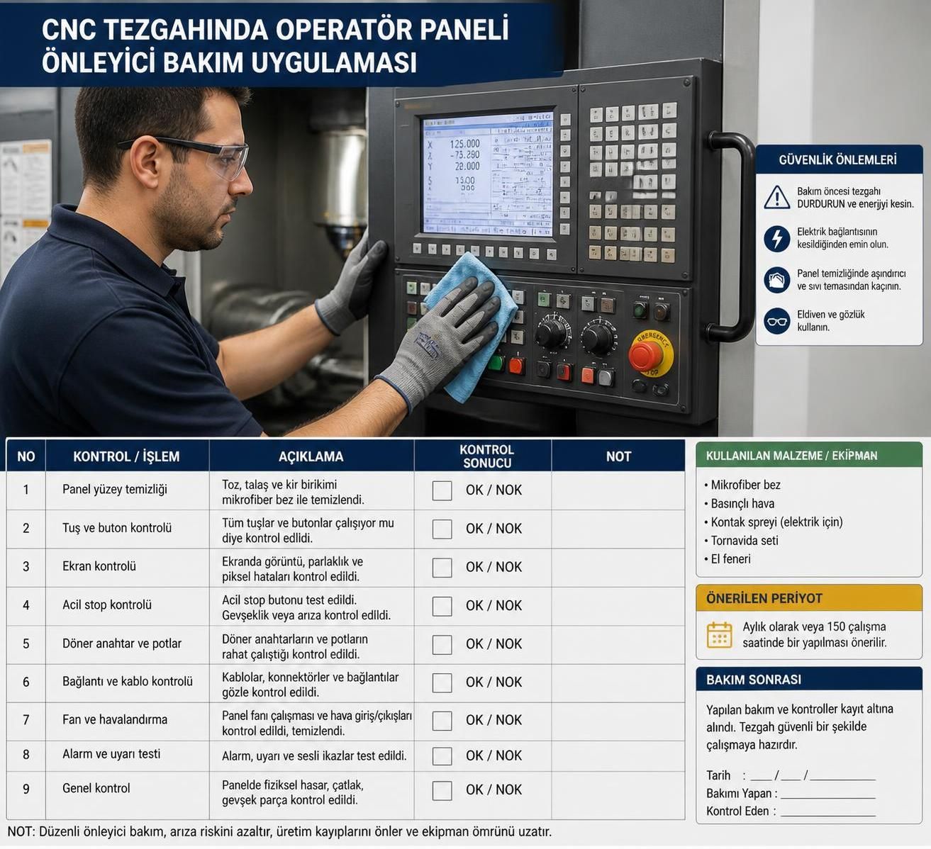 cnc operatör paneli arızalarının yaygın nedenlerini keşfedin ve etkili çözüm yöntemleriyle üretim kesintilerini minimize edin. adım adım rehberimizle sorunları kolayca giderin.