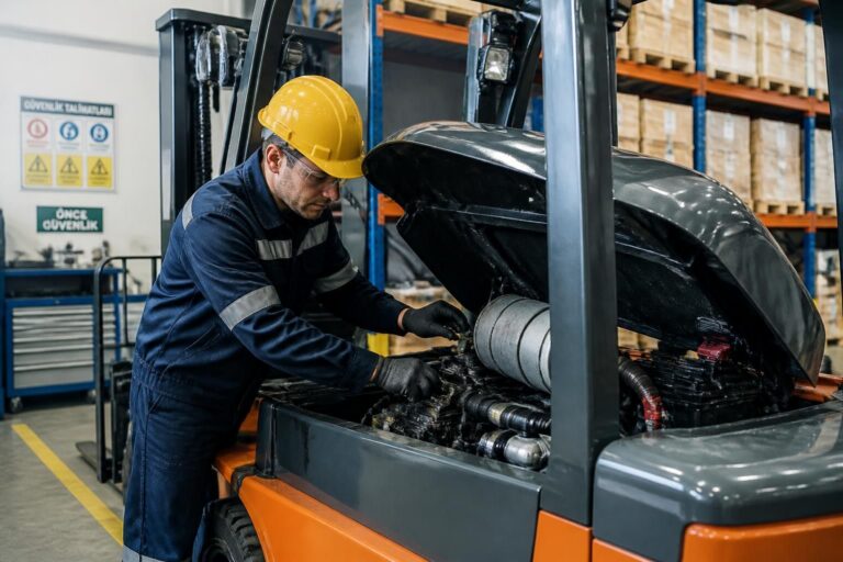 forklift periyodik bakım rehberi ile iş güvenliğinizi arttırın ve operasyonlarınızda verimliliği sağlayın. adım adım bakım ipuçlarıyla ekipmanınızı uzun ömürlü kullanın.